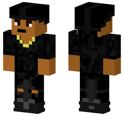 Janix All Black Fit Minecraft skin