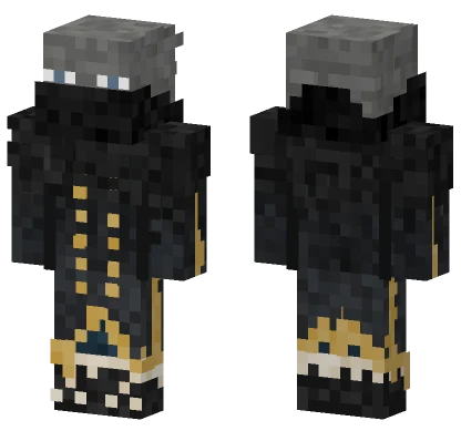 Jaxil Grey Hooded Figure Minecraft skin