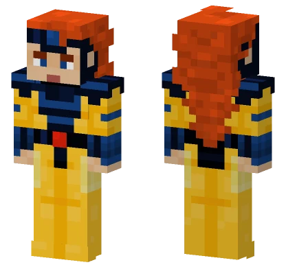 Jean Grey Marvel Comics Minecraft skin