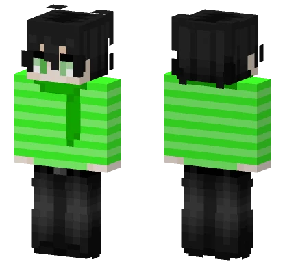 Jel67 Green Shirt Boy Minecraft skin