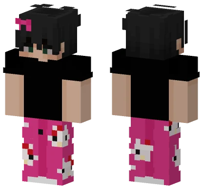 Jemss Hello Kitty Pajama Minecraft skin