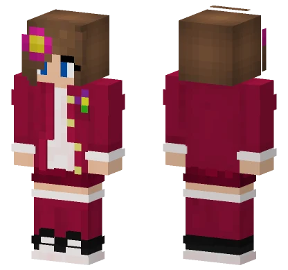 Jenny Belle Santa Christmas Skin Minecraft skin