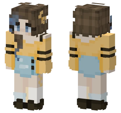 Jess V4 Yellow Girl Minecraft skin