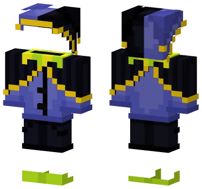 Jevil Outfit Template Minecraft skin