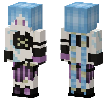 Jinx Arcane Minecraft skin