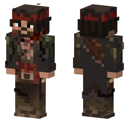 John Marston Apocalypse Survivor Minecraft skin