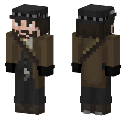 John Marston Duster Coat Minecraft skin