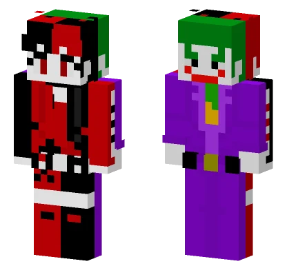 Joker And Harley Quinn Skin Minecraft skin