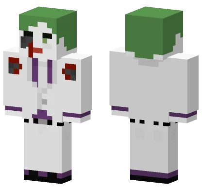Joker With Batarang Eyeball Minecraft skin