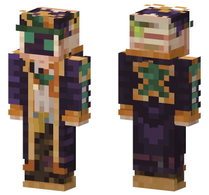 Jotaro Part 6 TV Head Minecraft skin