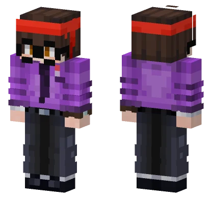 Juan Moradito 3 Red Bandana Minecraft skin
