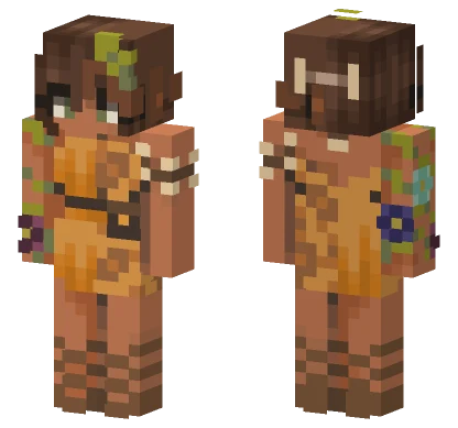 Jungle Ocelot Girl Minecraft skin