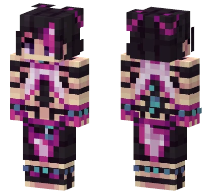 Juri Han SF6 Minecraft skin