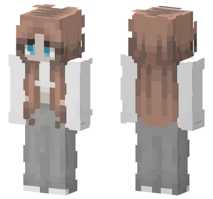 Just A Normal Girl Minecraft skin