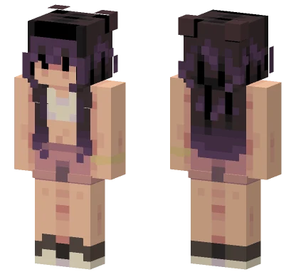 Just Chilling Beach Girl Minecraft skin
