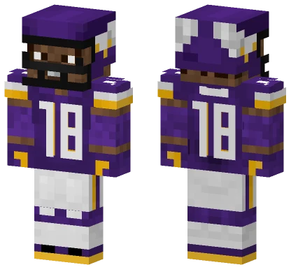 Justin Jefferson MFL Minecraft skin
