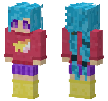 Kaleidoscope Girl Minecraft skin