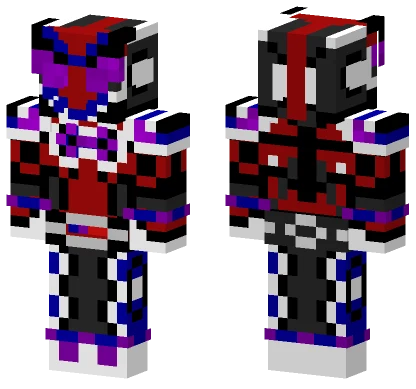 Kamen Rider Crimson Jellyfish Minecraft skin