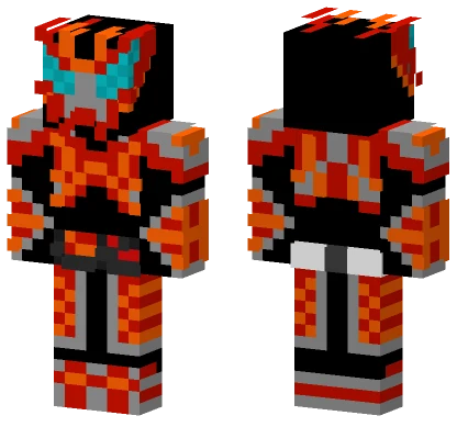 Kamen Rider Glitch Burst Form Minecraft skin