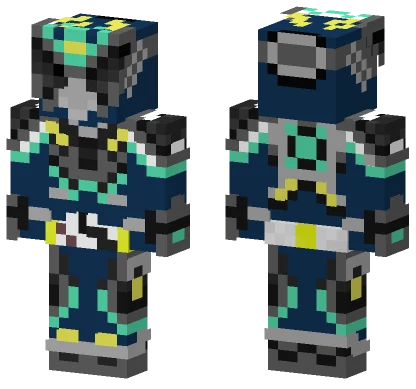 Kamen Rider Hollow Shadow Tank Minecraft skin