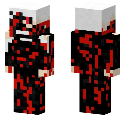 Kaneki Blood All Over Minecraft skin