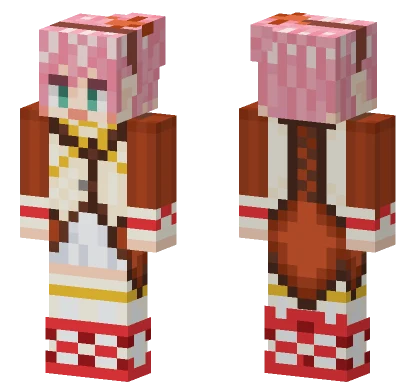 Kanonno G Pink Hair Minecraft skin