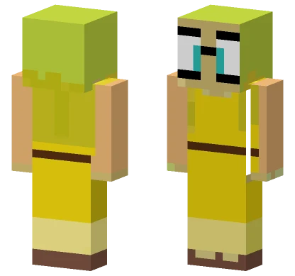 Kara Danvers Yellow Dress Minecraft skin