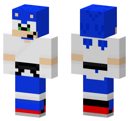 Karate Sonic Minecraft skin