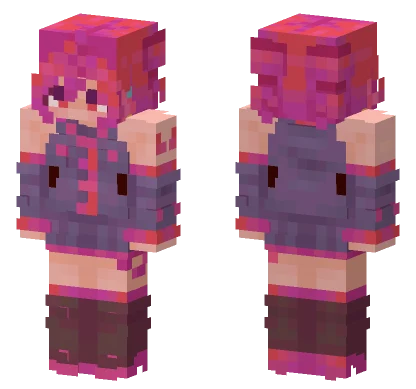 Kasane Teto Utau 64x Minecraft skin