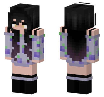 Kate Black Hair Base Minecraft skin