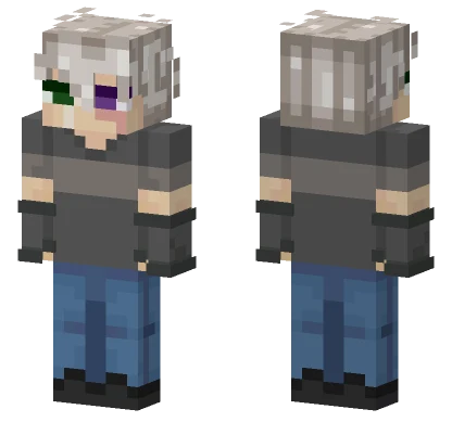 Katsu Blue Jacket Minecraft skin