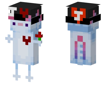 Kawaii Axolotl Minecraft skin