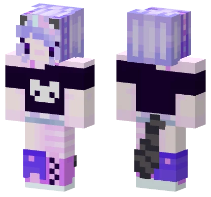 Kawaii Cat Girl Minecraft skin