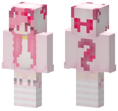 Kawaii Channn Pink Minecraft skin