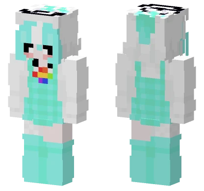 Kawaii Crafty Corn Girl Minecraft skin