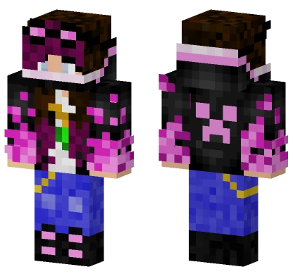Kawaii Creeper Valentine Minecraft skin