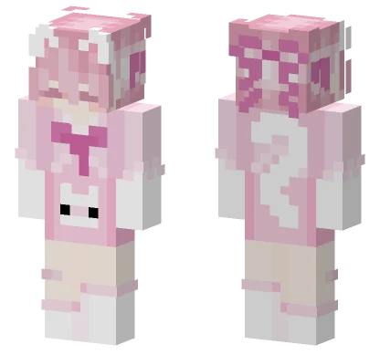 Kawaii Ish Pink Cat Minecraft skin