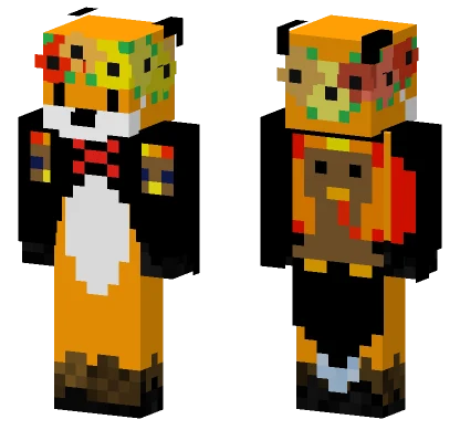 Keeneowo Orange Fox Minecraft skin