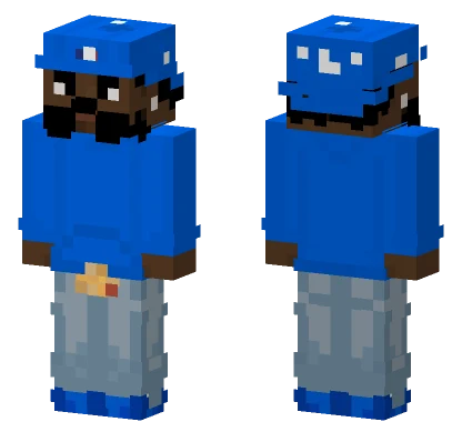 Kendrick Lamar Blue Outfit Minecraft skin