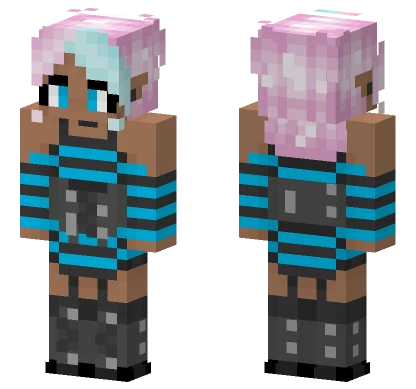 Killer Blue Fashion Minecraft skin