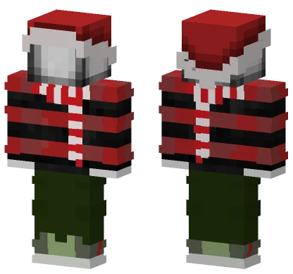 Killer Creeper Navidad Minecraft skin