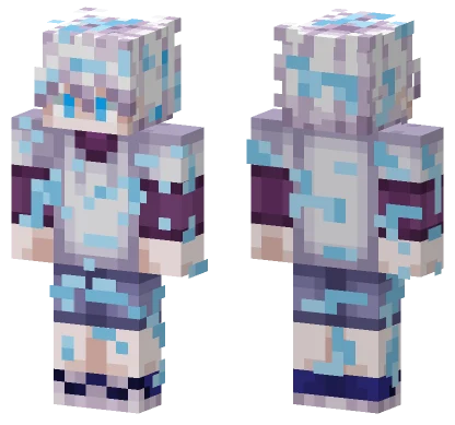 Killua Lightning Form Minecraft skin