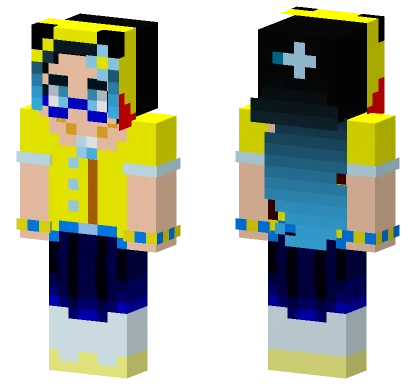 Kim S Main Outfit Top Ponytail Minecraft skin