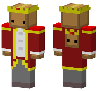 King Box Minecraft skin