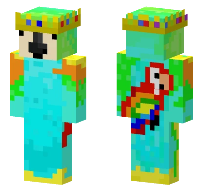 King Parrot Minecraft skin