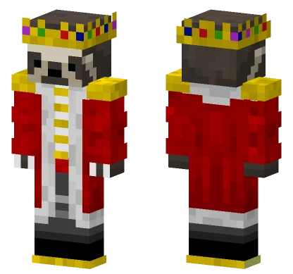 King Sloth V2 Minecraft skin