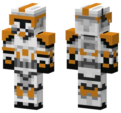 Kino Stormtrooper Orange Minecraft skin