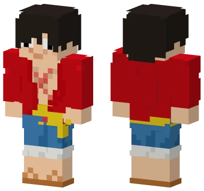 Kipnugget Luffy Minecraft skin