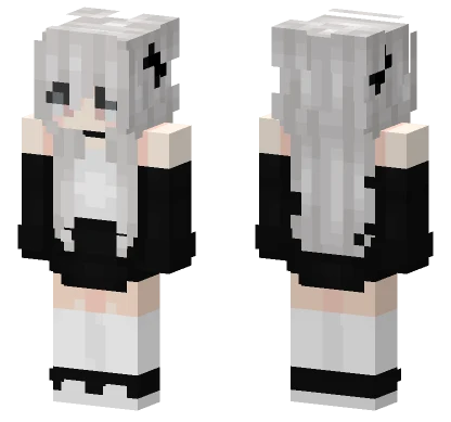 Kirachan White Hair Minecraft skin