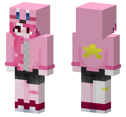 Kirby Pink Outfit Minecraft skin
